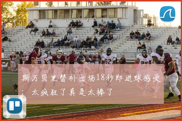 斯万贝里替补出场18秒即进球感受：太疯狂了真是太棒了